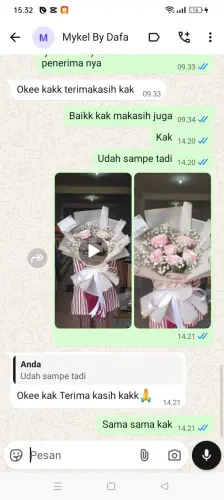 Testimonial Buket Bunga teluk
