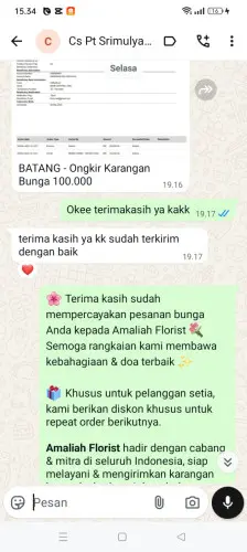 Testimonial Papan Bunga teluk