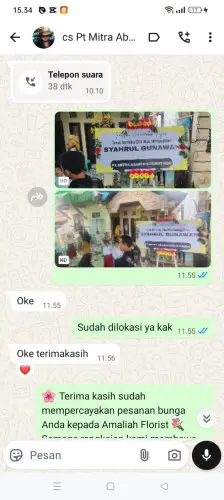 Testimonial Papan Bunga teluk